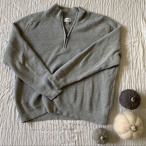 XXL Quarter Zip Gray Raglan Sweater - Goodfellow